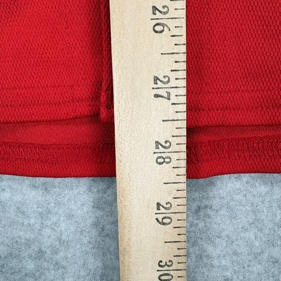 3N2 Mavericks Baseball Jersey Mens 36 Red Yellow Sleeveless Mesh Button Up Sport - Picture 5 of 6